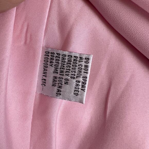 Kanali K  size 10 light pink chiffon long strapless bridesmaids dress #2604 - Picture 10 of 11